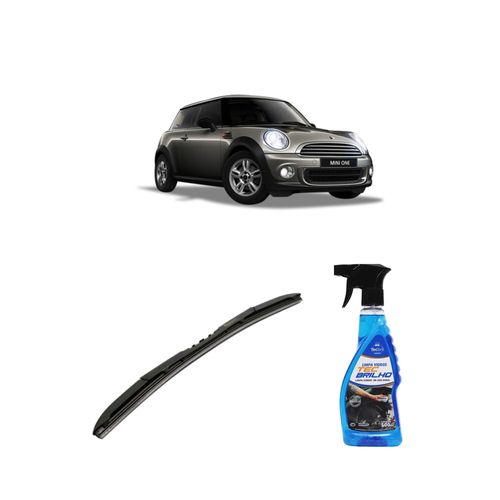 Kit Limpa Vidros Spray Tecbrilho 500mL Para-Brisa Tecbril + Palheta Totalclip Hybrid 18" Redux32 ONER de 2012 a 2022