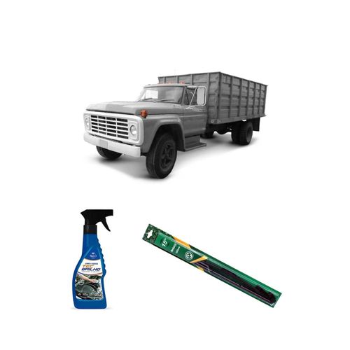 KIT LIMPA VIDROS SPRAY TECBRILHO 500ML PARA-BRISA TECBRIL + PALHETA UNIVERSAL FORTLINE 15" REDUX32 F600 DE 1971 A 1992