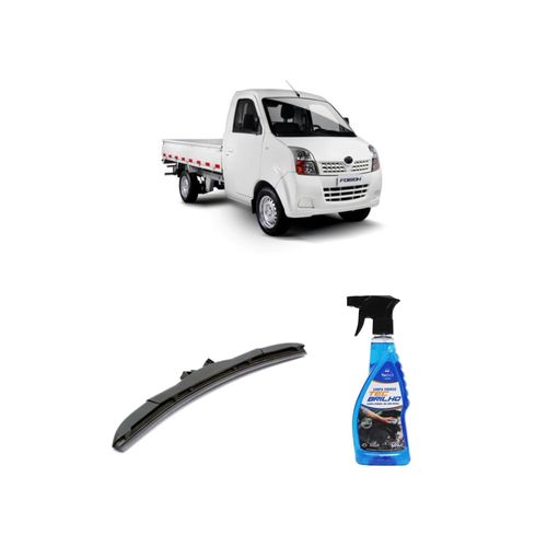 KIT LIMPA VIDROS SPRAY TECBRILHO 500ML PARA-BRISA TECBRIL + PALHETA UNIVERSAL HYBRID 17" REDUX32 FOISON DE 2014 A 2016