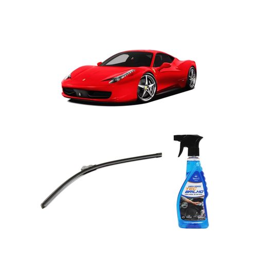 Kit Limpa Vidros Spray Tecbrilho 500mL Para-Brisa Tecbril + Palheta Flex Sportline Universal 26" Redux32 SPIDER de 2010 a 2022