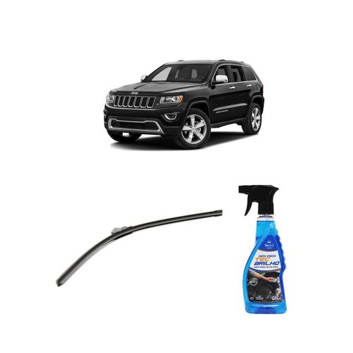 Kit Limpa Vidros Spray Tecbrilho 500mL Para-Brisa Tecbril + Palheta Flex Sportline Universal 26" Redux32 CHEROKEE de 2014 a 2022
