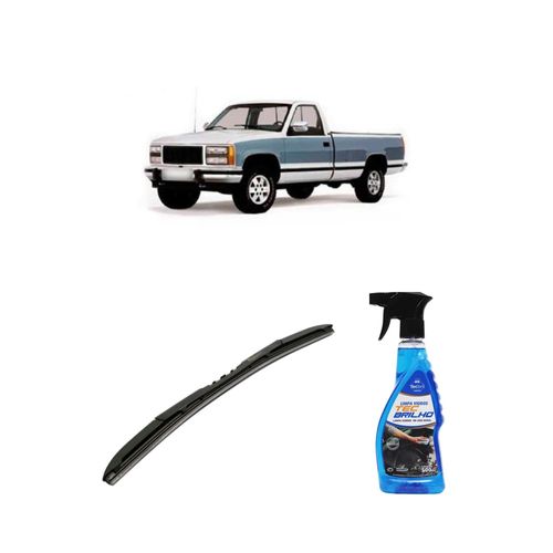 Kit Limpa Vidros Spray Tecbrilho 500mL Para-Brisa Tecbril + Palheta Totalclip Hybrid 18" Redux32 GMC 3500 HD de 1996 a 2001