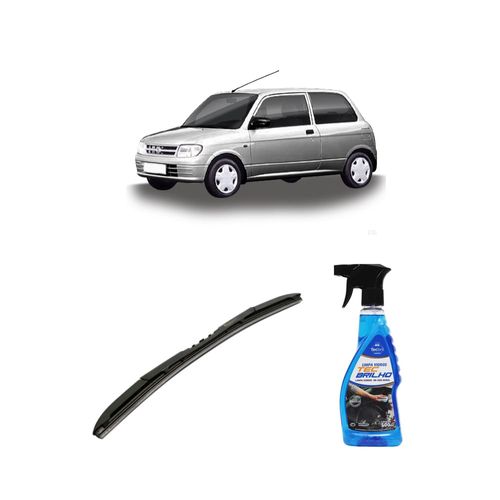 Kit Limpa Vidros Spray Tecbrilho 500mL Para-Brisa Tecbril + Palheta Totalclip Hybrid 18" Redux32 CUORE de 2001 a 2003