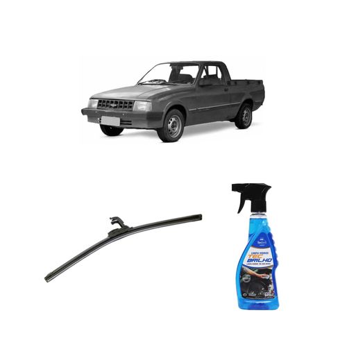 Kit Limpa Vidros Spray Tecbrilho 500mL Para-Brisa Tecbril + Palheta Flex Sportline Universal 16'' Redux32 CHEVY 500 de 1983 a 1995