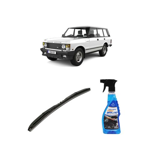 Kit Limpa Vidros Spray Tecbrilho 500mL Para-Brisa Tecbril + Palheta Totalclip Hybrid 18" Redux32 RANGE ROVER de 1991 a 1994