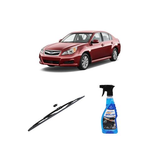 KIT LIMPA VIDROS SPRAY TECBRILHO 500ML PARA-BRISA TECBRIL + PALHETA UNIVERSAL FORTLINE 26" REDUX32 LEGACY DE 2011 A 2022