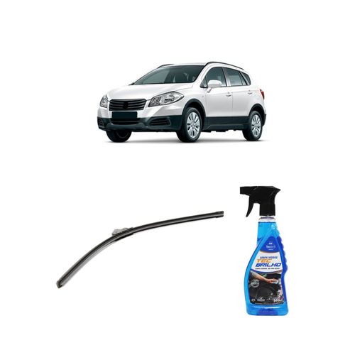 Kit Limpa Vidros Spray Tecbrilho 500mL Para-Brisa Tecbril + Palheta Flex Sportline Universal 26" Redux32 Suzuki S-CROSS de 2015 a 2016