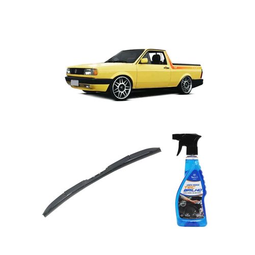 Kit Limpa Vidros Spray Tecbrilho 500mL Para-Brisa Tecbril + Palheta Totalclip Hybrid 16" Redux32 SAVEIRO de 1994 a 1997