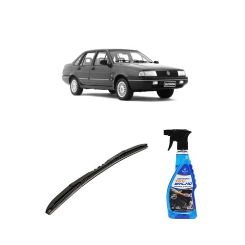 Kit Limpa Vidros Spray Tecbrilho 500mL Para-Brisa Tecbril + Palheta Totalclip Hybrid 18" Redux32 EXCEL de 1990 a 1994