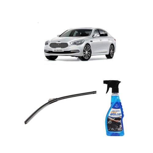 Kit Limpa Vidros Spray Tecbrilho 500mL Para-Brisa Tecbril + Palheta Flex Sportline Universal 26" Redux32 QUORIS de 2015 a 2022