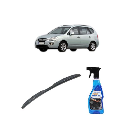 Kit Limpa Vidros Spray Tecbrilho 500mL Para-Brisa Tecbril + Palheta Totalclip Hybrid 16" Redux32 CARENS de 1995 a 1999