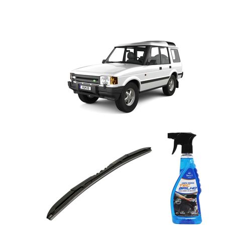 Kit Limpa Vidros Spray Tecbrilho 500mL Para-Brisa Tecbril + Palheta Totalclip Hybrid 18" Redux32 DISCOVERY de 1989 a 1998