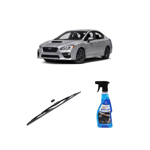 KIT LIMPA VIDROS SPRAY TECBRILHO 500ML PARA-BRISA TECBRIL + PALHETA UNIVERSAL FORTLINE 26" REDUX32 SUBARU XRX DE 2016 A 2022