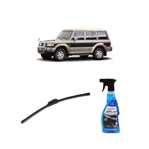 Kit Limpa Vidros Spray Tecbrilho 500mL Para-Brisa Tecbril + Palheta Flex Sportline Universal 17" Redux32 GALLOPER II de 1997 a 2002