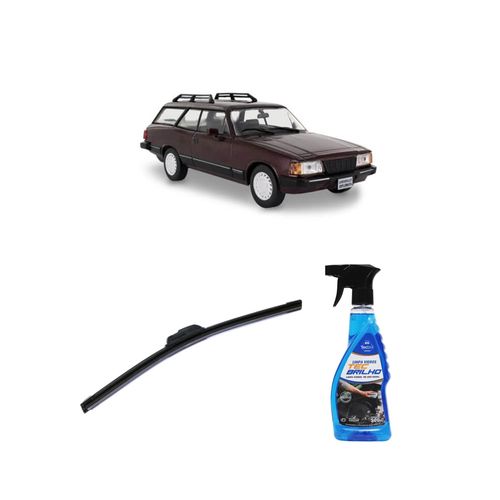 Kit Limpa Vidros Spray Tecbrilho 500mL Para-Brisa Tecbril + Palheta Flex Sportline Universal 15'' Redux32 CARAVAN de 1989 a 1992