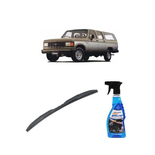 Kit Limpa Vidros Spray Tecbrilho 500mL Para-Brisa Tecbril + Palheta Totalclip Hybrid 16" Redux32 VERANEIO de 1989 a 1995