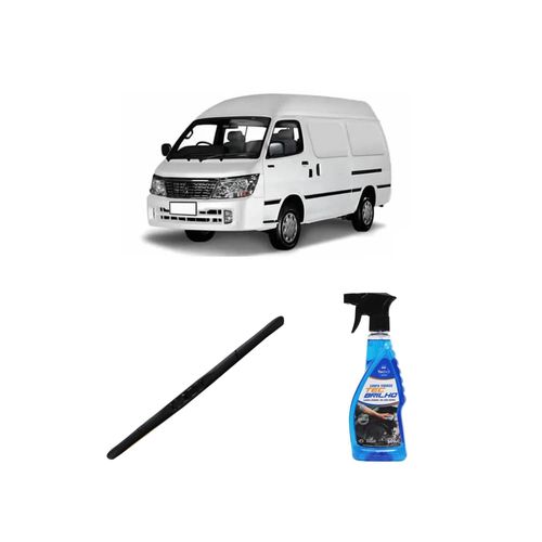 KIT LIMPA VIDROS SPRAY TECBRILHO 500ML PARA-BRISA TECBRIL + PALHETA UNIVERSAL HYBRID 18" REDUX32 TOPIC DE 2008 A 2022