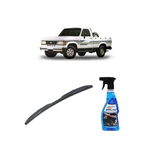 Kit Limpa Vidros Spray Tecbrilho 500mL Para-Brisa Tecbril + Palheta Totalclip Hybrid 16" Redux32 Chevrolet C20 de 1985 a 1997