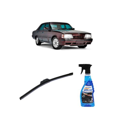 Kit Limpa Vidros Spray Tecbrilho 500mL Para-Brisa Tecbril + Palheta Flex Sportline Universal 15'' Redux32 OPALA de 1989 a 1992