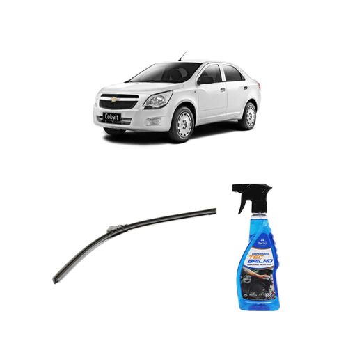Kit Limpa Vidros Spray Tecbrilho 500mL Para-Brisa Tecbril + Palheta Flex Sportline Universal 26" Redux32 COBALT de 2011 a 2022