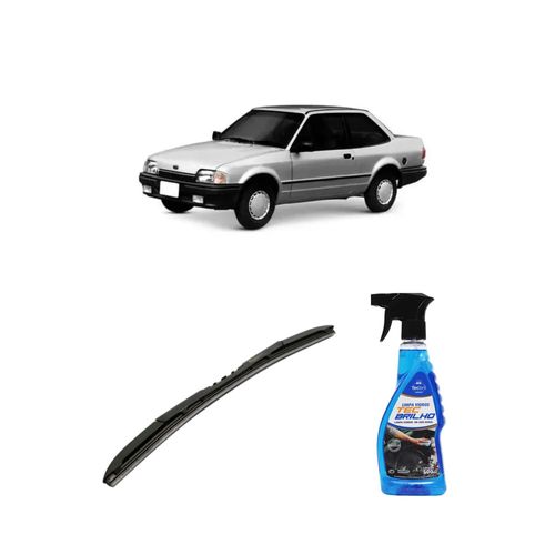 Kit Limpa Vidros Spray Tecbrilho 500mL Para-Brisa Tecbril + Palheta Totalclip Hybrid 18" Redux32 VERONA de 1990 a 1993