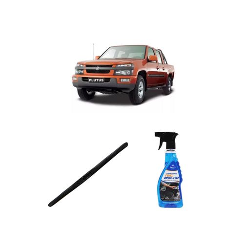 KIT LIMPA VIDROS SPRAY TECBRILHO 500ML PARA-BRISA TECBRIL + PALHETA UNIVERSAL HYBRID 18" REDUX32 PLUTUS DE 2011 A 2022