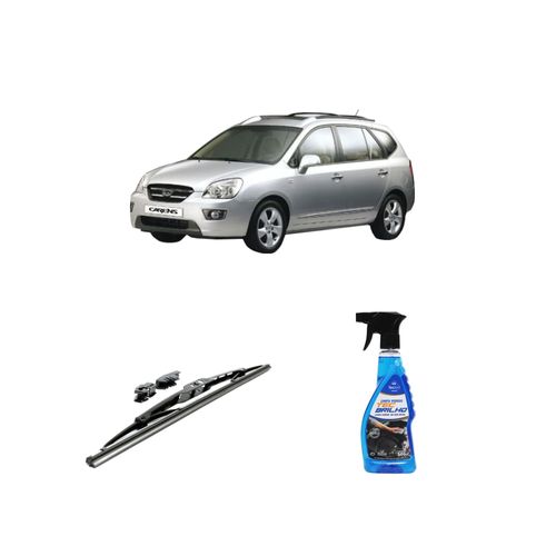 KIT LIMPA VIDROS SPRAY TECBRILHO 500ML PARA-BRISA TECBRIL + PALHETA UNIVERSAL FORTLINE 16'' REDUX32 CARENS DE 1995 A 1999