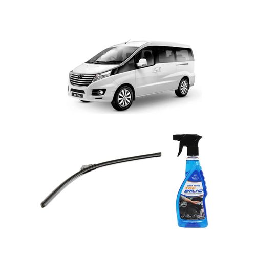 Kit Limpa Vidros Spray Tecbrilho 500mL Para-Brisa Tecbril + Palheta Flex Sportline Universal 26" Redux32 Jac J8 de 2015 a 2022
