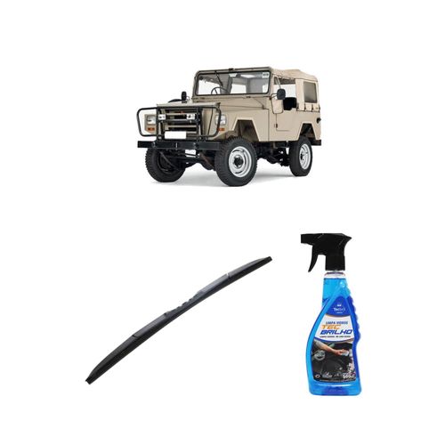 Kit Limpa Vidros Spray Tecbrilho 500mL Para-Brisa Tecbril + Palheta Totalclip Hybrid 14" Redux32 MONTEZ de 1994 a 2002