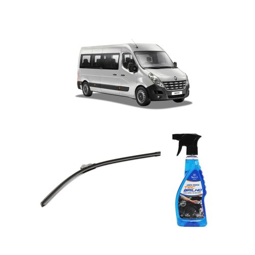 Kit Limpa Vidros Spray Tecbrilho 500mL Para-Brisa Tecbril + Palheta Flex Sportline Universal 26" Redux32 MASTER de 2013 a 2015