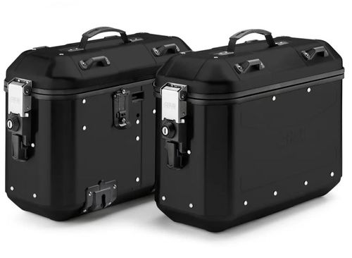 Bau Givi Dolomiti Lateral 36l Aluminio Preto (par) Dlmk36bpack2