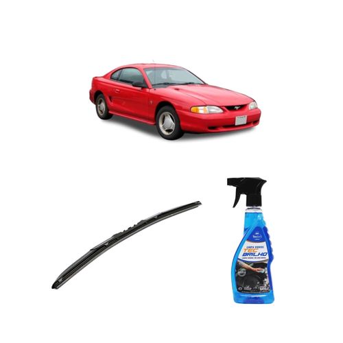Kit Limpa Vidros Spray Tecbrilho 500mL Para-Brisa Tecbril + Palheta Totalclip Hybrid 20" Redux32 MUSTANG de 1994 a 2004
