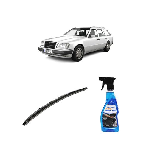 Kit Limpa Vidros Spray Tecbrilho 500mL Para-Brisa Tecbril + Palheta Totalclip Hybrid 20" Redux32 Mercedes Benz CLASSE MB de 1987 a 1996