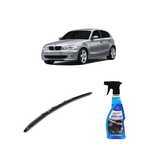 Kit Limpa Vidros Spray Tecbrilho 500mL Para-Brisa Tecbril + Palheta Totalclip Hybrid 20" Redux32 BMW SÉRIE 1 de 2004 a 2007