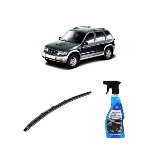 Kit Limpa Vidros Spray Tecbrilho 500mL Para-Brisa Tecbril + Palheta Totalclip Hybrid 20" Redux32 SPORTAGE de 1993 a 2003