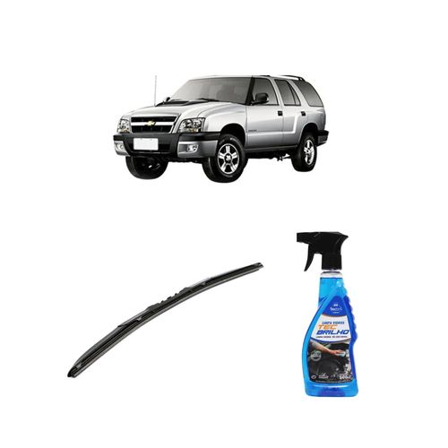 Kit Limpa Vidros Spray Tecbrilho 500mL Para-Brisa Tecbril + Palheta Totalclip Hybrid 20" Redux32 BLAZER de 1995 a 2022