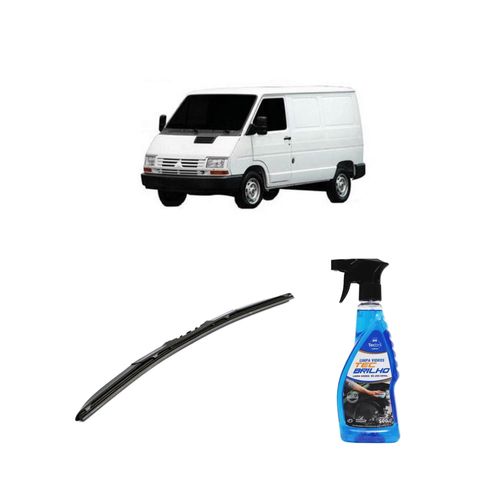Kit Limpa Vidros Spray Tecbrilho 500mL Para-Brisa Tecbril + Palheta Totalclip Hybrid 20" Redux32 SPACE VAN de 1990 a 1999