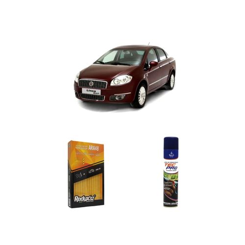 KIT FILTRO DE AR ARA48 + LIMPA AR CONDICIONADO LINEA 1.8 16V FLEX E-TORQ DE 2010 A 2016