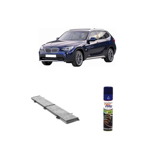 Kit filtro de cabine arc1190ca + limpa ar condicionado bmw x1 e84 2009 a 2021