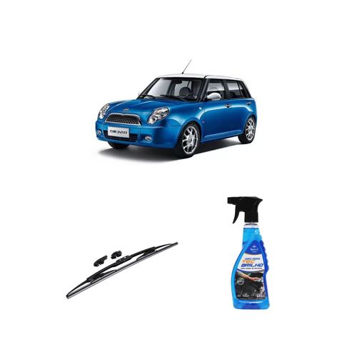 KIT LIMPA VIDROS SPRAY TECBRILHO 500ML PARA-BRISA TECBRIL + PALHETA UNIVERSAL FORTLINE 18'' REDUX32 LIFAN 320 DE 2009 A 2012
