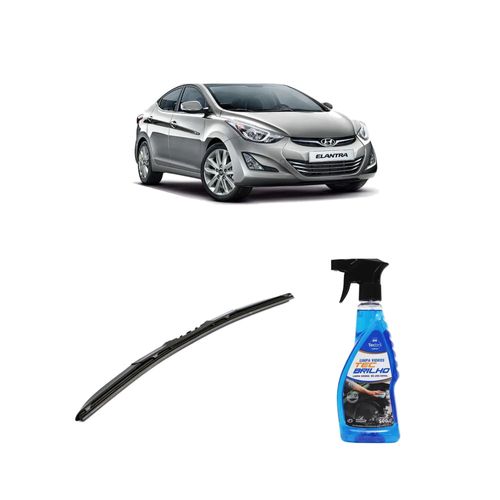 Kit Limpa Vidros Spray Tecbrilho 500mL Para-Brisa Tecbril + Palheta Totalclip Hybrid 20" Redux32 ELANTRA SW de 1996 a 1998