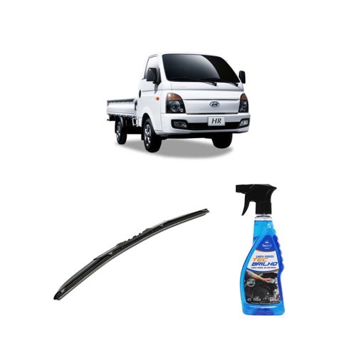 Kit Limpa Vidros Spray Tecbrilho 500mL Para-Brisa Tecbril + Palheta Totalclip Hybrid 20" Redux32 HR de 2007 a 2022