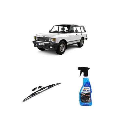 KIT LIMPA VIDROS SPRAY TECBRILHO 500ML PARA-BRISA TECBRIL + PALHETA UNIVERSAL FORTLINE 18'' REDUX32 RANGE ROVER DE 1991 A 1994