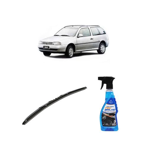 Kit Limpa Vidros Spray Tecbrilho 500mL Para-Brisa Tecbril + Palheta Totalclip Hybrid 20" Redux32 PARATI de 1996 a 2000