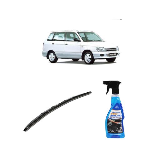 Kit Limpa Vidros Spray Tecbrilho 500mL Para-Brisa Tecbril + Palheta Totalclip Hybrid 20" Redux32 GRAN MOVE de 1997 a 1999