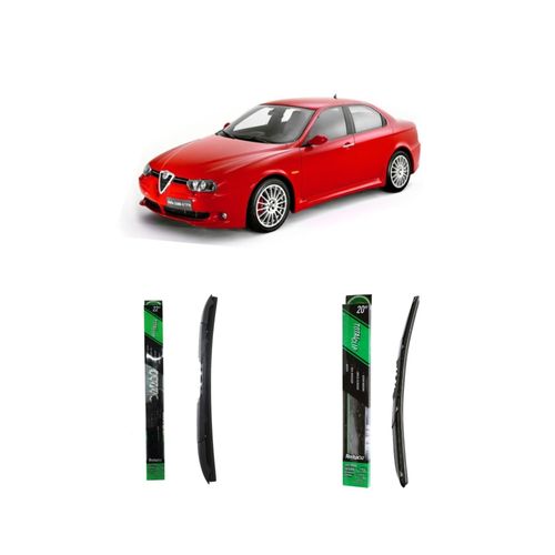 Kit de palhetas com 01 palheta totalclip 22", 01 palheta totalclip 20" para ALFA ROMEO 156 Berlina de 1997 a 2005 - REDUX32