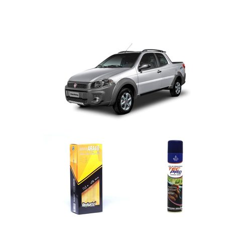 KIT FILTRO DE CABINE ARA46 + LIMPA AR CONDICIONADO STRADA 1.4 8V (HARD WORKING / FREEDOM / WORKING) DE 2020 A 2021