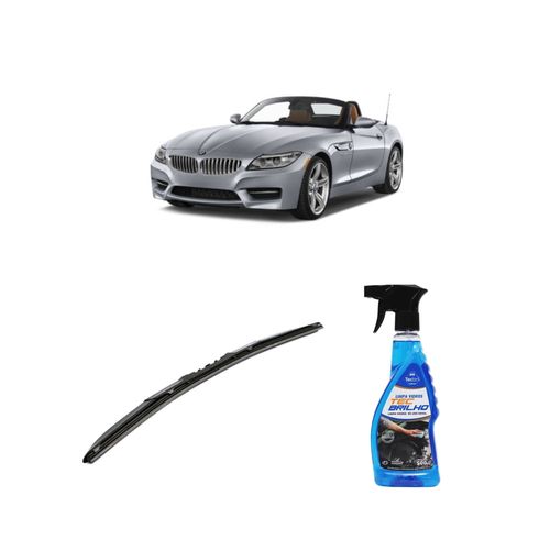 Kit Limpa Vidros Spray Tecbrilho 500mL Para-Brisa Tecbril + Palheta Totalclip Hybrid 20" Redux32 BMW SÉRIE Z de 1995 a 1999
