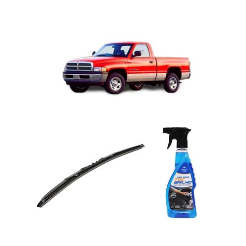 Kit Limpa Vidros Spray Tecbrilho 500mL Para-Brisa Tecbril + Palheta Totalclip Hybrid 20" Redux32 RAM de 1994 a 1999