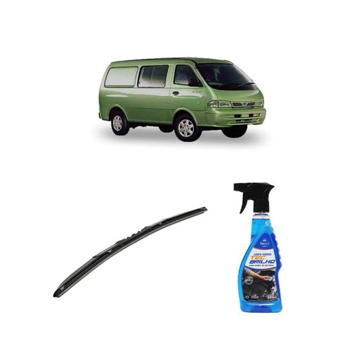 Kit Limpa Vidros Spray Tecbrilho 500mL Para-Brisa Tecbril + Palheta Totalclip Hybrid 20" Redux32 BESTA de 1998 a 2022